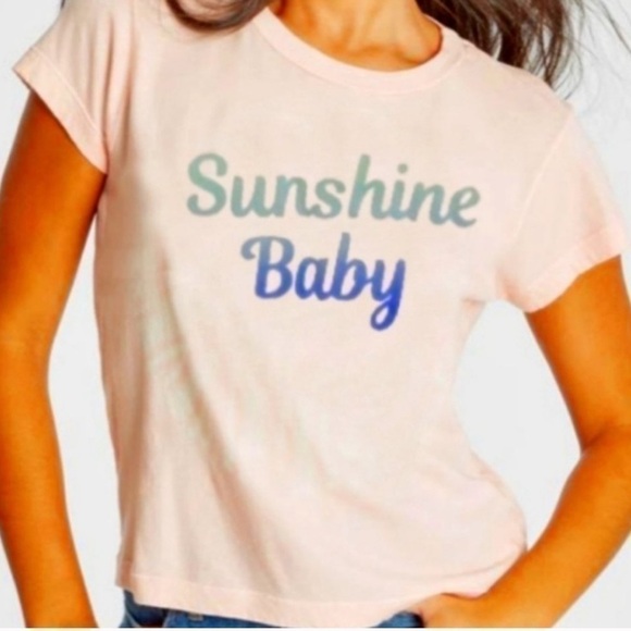 NWT Wildfox Sunshine Baby Tee Shirt - Picture 2 of 4